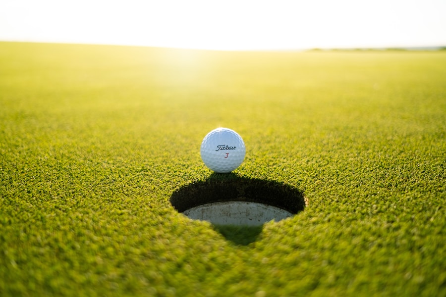 Golf ball on grass placeholder